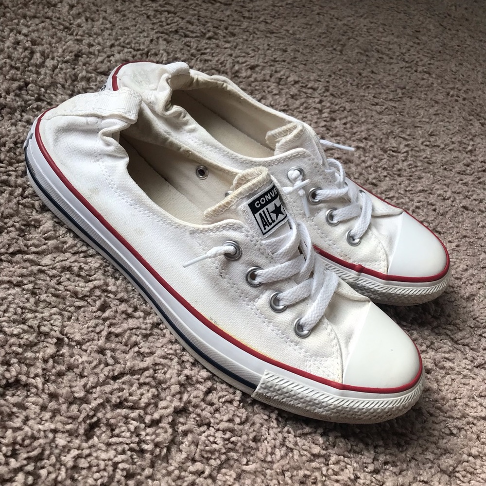 White Converse sneakers